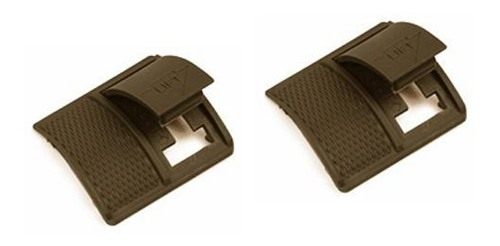 Weaver Short Locking Rail Panel - 1.6in 2 pk - Dark Earth