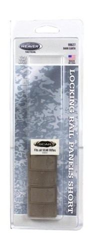 Weaver S.C.A.R. Locking Rail Panels - 1.6 Short Dark Earth 2/ct