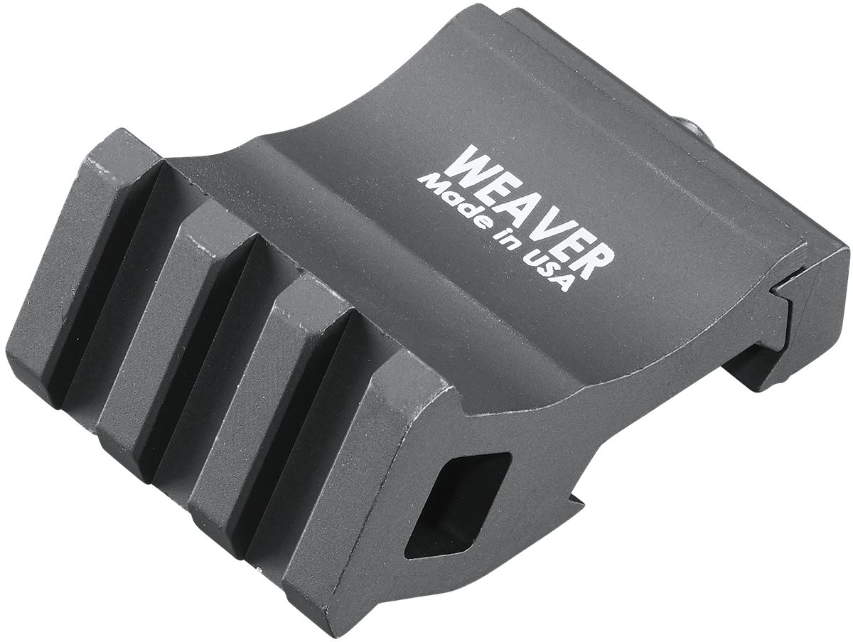 Weaver Mounts 99671 Offset Rail Adapter Black Anodized 0 MOA