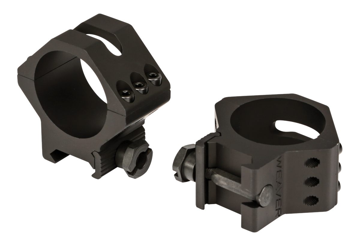 Weaver 34mm Ring 6-Hole Picatinny Low Matte, Clam