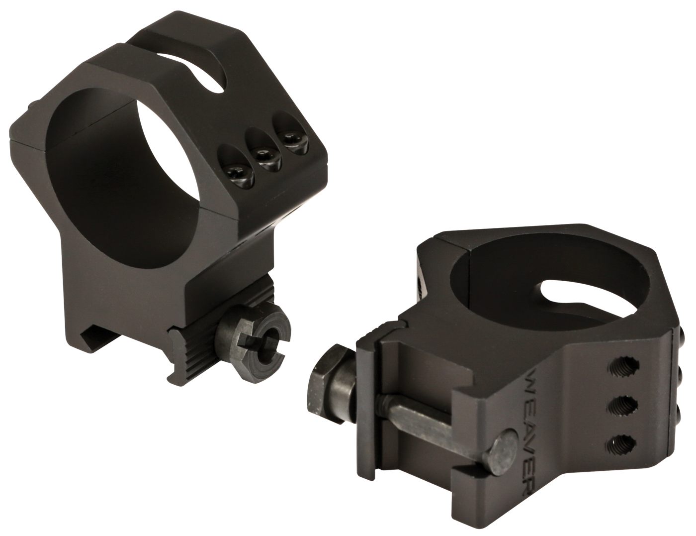Weaver 34mm Ring 6-Hole Picatinny High Matte, Clam