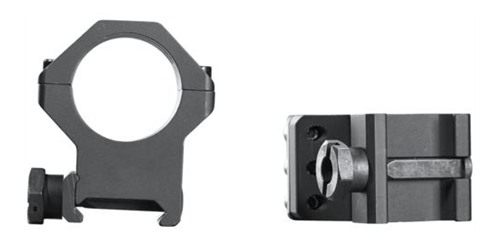 Rcbs Weaver Mounts 99690 Six-Hole Picatinny Rings Matte Black 1in Extra Hig view 3
