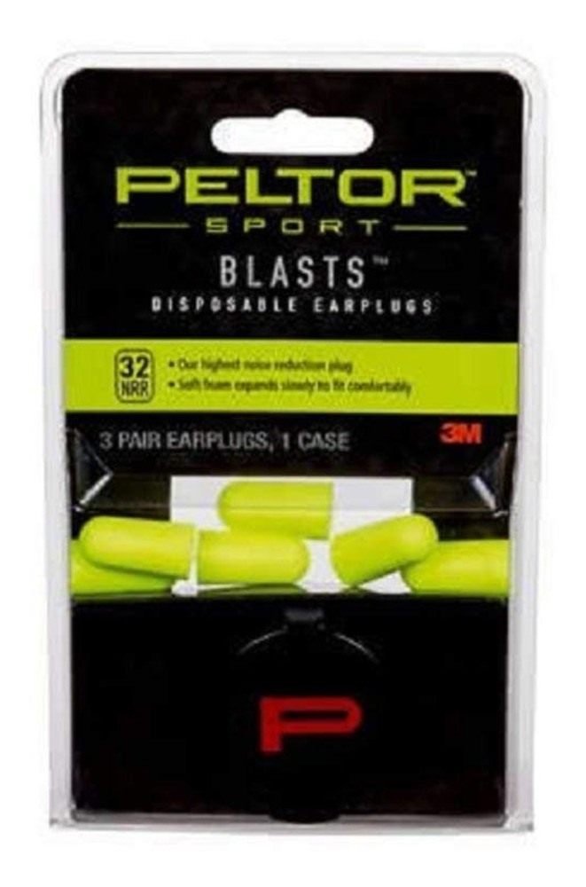 Peltor Aearo EAR AO Safety Blasts Disposable Plugs NRR: 33dB / Pk: Blister view 2