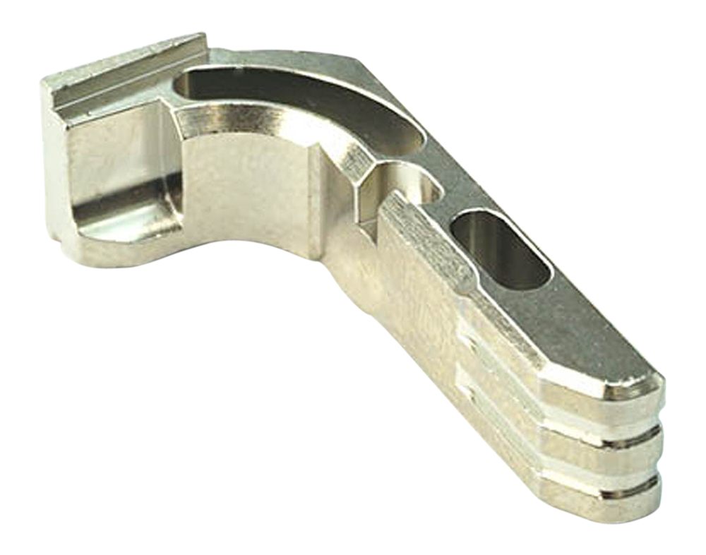 Cross Armory CRGMCSV Mag Catch Extended Glock Gen1-3/P80 Silver Anodized Aluminum