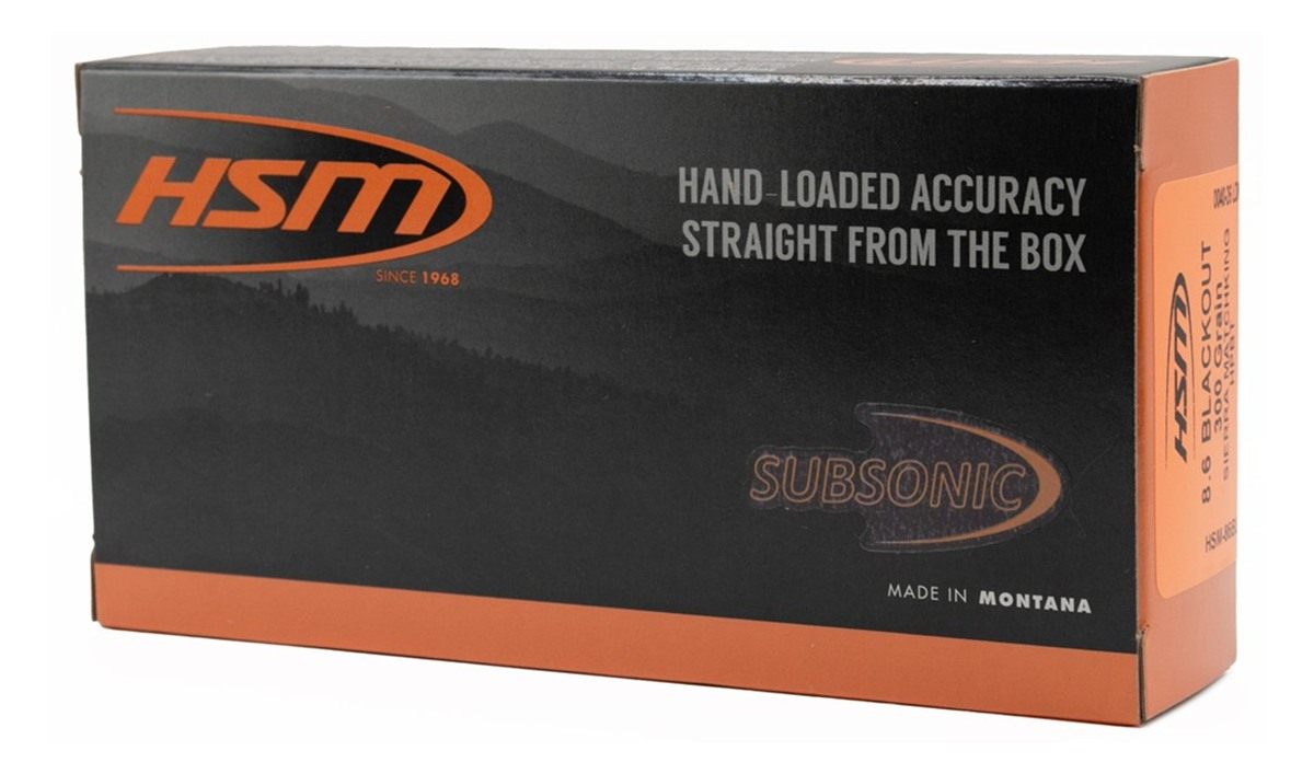Hsm Ammunition Subsonic 8.6blk 300gr HP BT 20/25