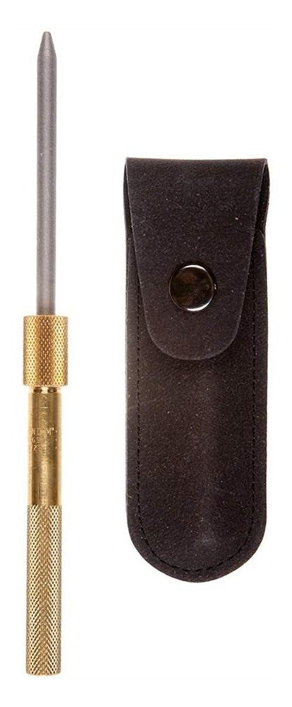EZE LAP 3-1/4in x Diamond Round Sharpener in Brass Handle