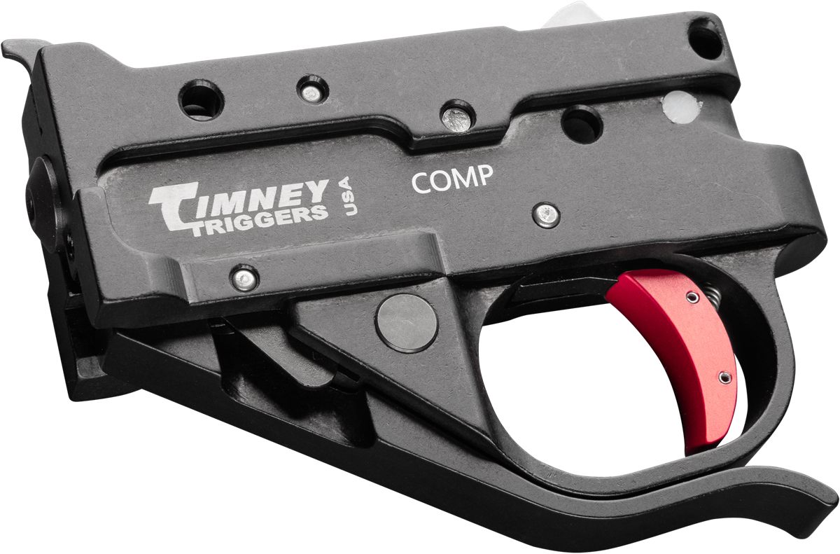 Timney Triggers 10222CCOMP Replacement Compact Black/Red Drop-In Fits Ruger