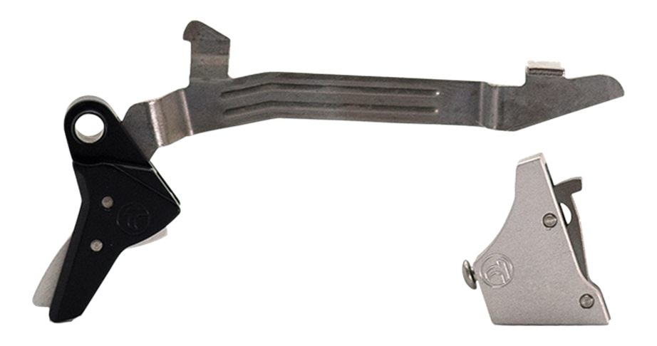 Timney Triggers ALPHAGLOCK34SILVR Competition 9mm Luger/40 S W, Silver Stra
