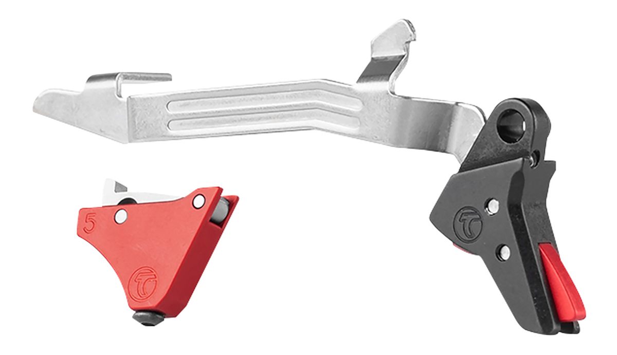 Timney Triggers ALPHAGLOCK5 Competition 9mm Luger/40 S W/22 LR, Red Straigh