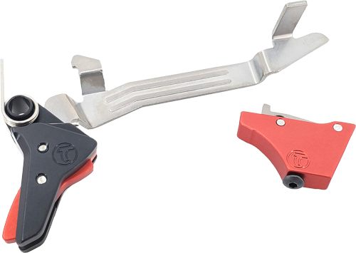 Timney Triggers ALPHAGLOCK5 Competition 9mm Luger/40 S W/22 LR, Red Straigh view 2