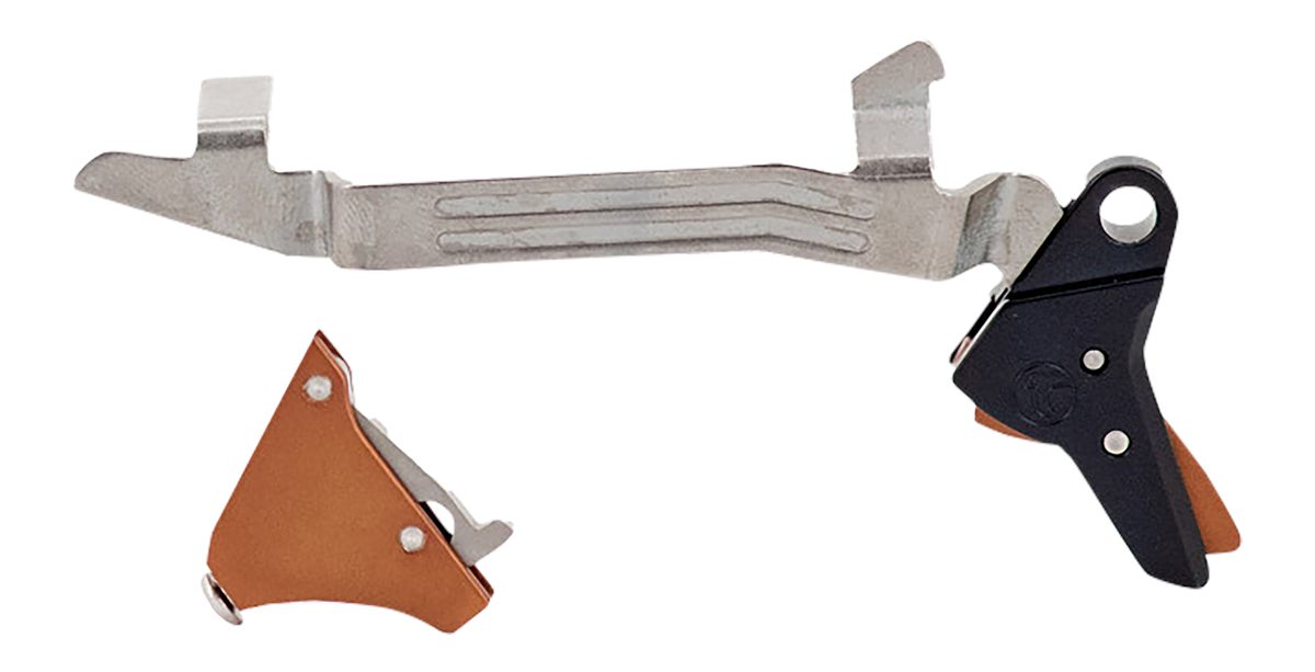 Timney Triggers ALPHAGLOCK5 Competition 9mm Luger/40 S W/22 LR, Bronze Stra