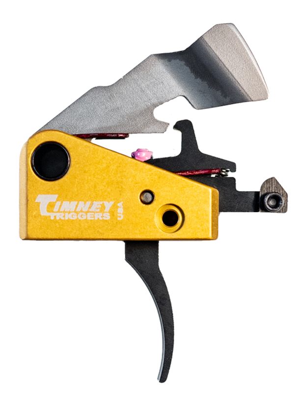 Timney Triggers 691S Featherweight Single-Stage Curved with Black/Gold Fini