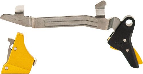 Timney Triggers ALPHAGLOCK34LRGGOLD Competition 45 ACP/10mm Auto, Gold Stra view 2