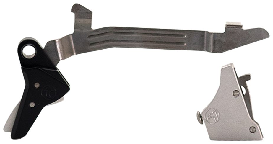 Timney Triggers ALPHAGLOCK34LRGSILVR Competition 45 ACP/10mm Auto, Silver S