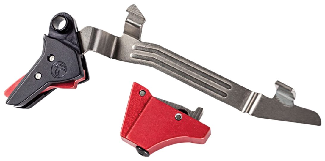 Timney Triggers ALPHAGLOCK34LRGRED Competition 45 ACP/10mm Auto, Red Straig