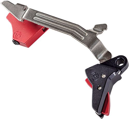 Timney Triggers ALPHAGLOCK34LRGRED Competition 45 ACP/10mm Auto, Red Straig view 2