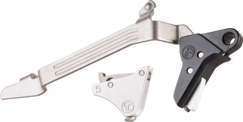 Timney Triggers ALPHAGLOCK5LARGESILVER Competition 10mm/45 ACP Silver Fits view 2