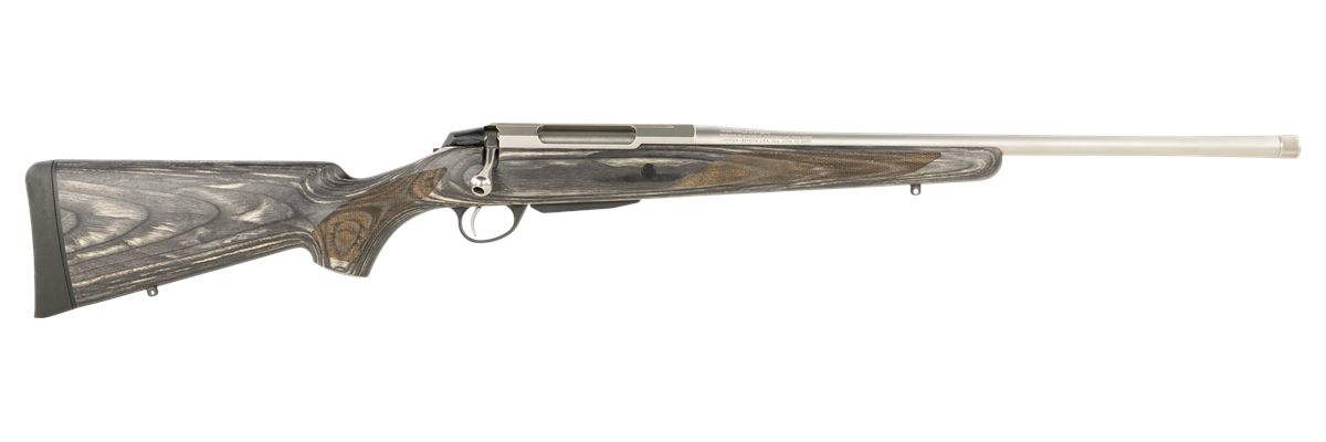 Tikka JRTXG38222MT T3x Laminated Full Size 6.5 Creedmoor 3+1 22.40" Stainless Threaded Barrel, Stainless Steel Drilled & Tapped Receiver, Oil Gray Fixed Laminate Stock, Right Hand