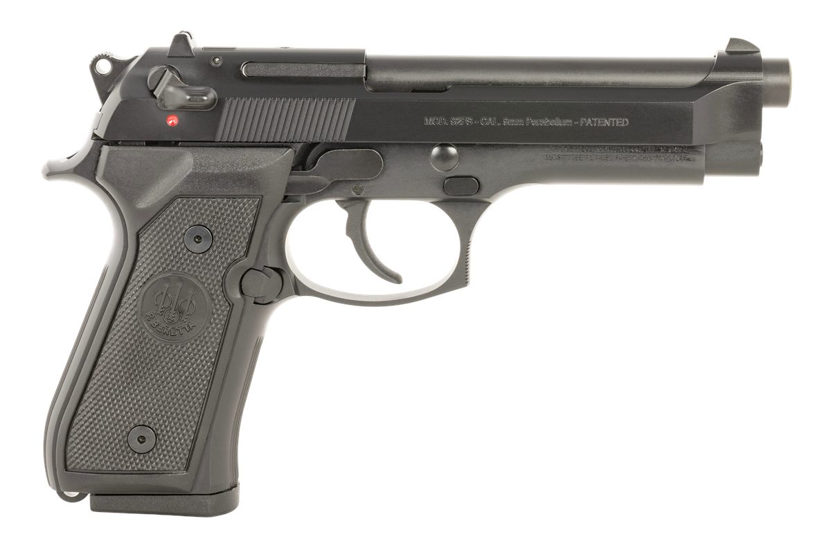 Beretta USA J92F300 92FS Full Size 9mm Luger 10+1 4.90in Black Steel Barrel