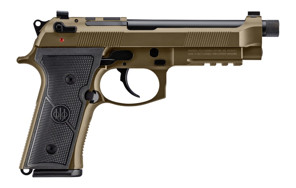 Beretta USA JS92M9A4GBRZ15 M9A4 Overlanding Full Size Frame 9mm Luger 15+1 5.10" Black Threaded Barrel, Nomad Bronze Cerakote Steel Optic Ready/Serrated Slide, Nomad Bronze Cerakote Aluminum Frame w/B
