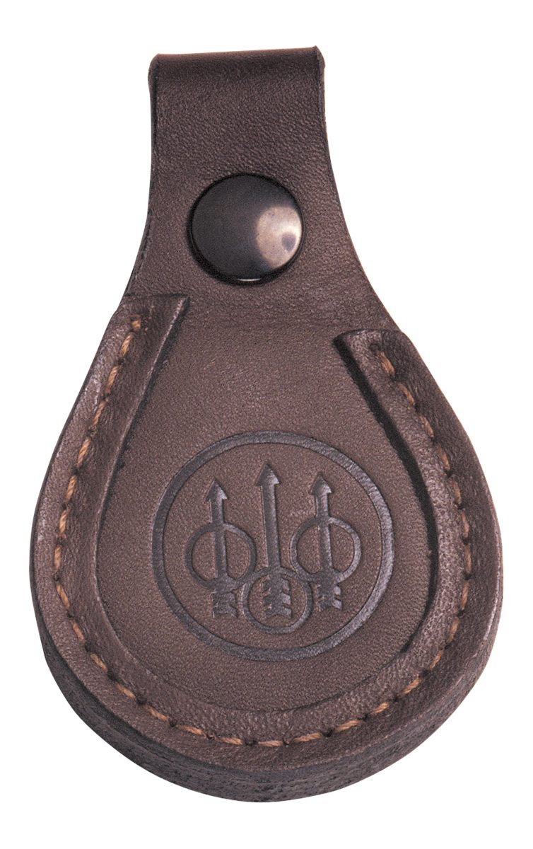 Beretta Trident Logo 7mm Rugged Leather Protective Barrel Rest Toe Pad, Bro