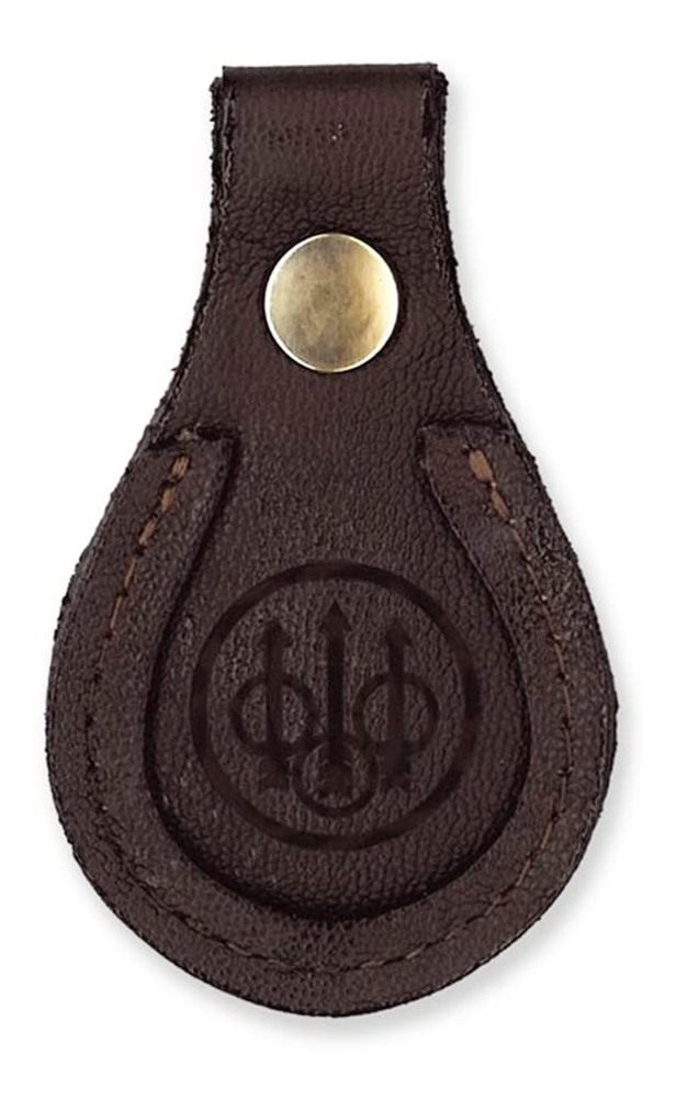 Beretta Trident Logo 7mm Rugged Leather Protective Barrel Rest Toe Pad, Bro view 2