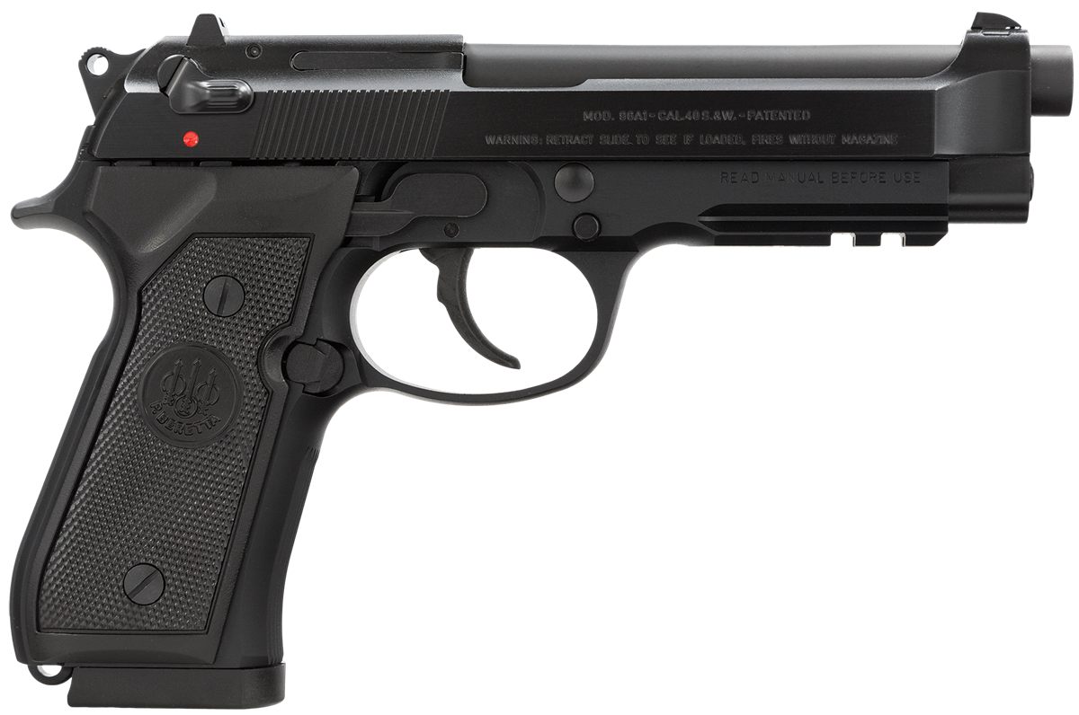 Beretta USA J9A4F10 96A1 40 S W 4.90in Barrel 12+1, Black Bruniton Alloy Se