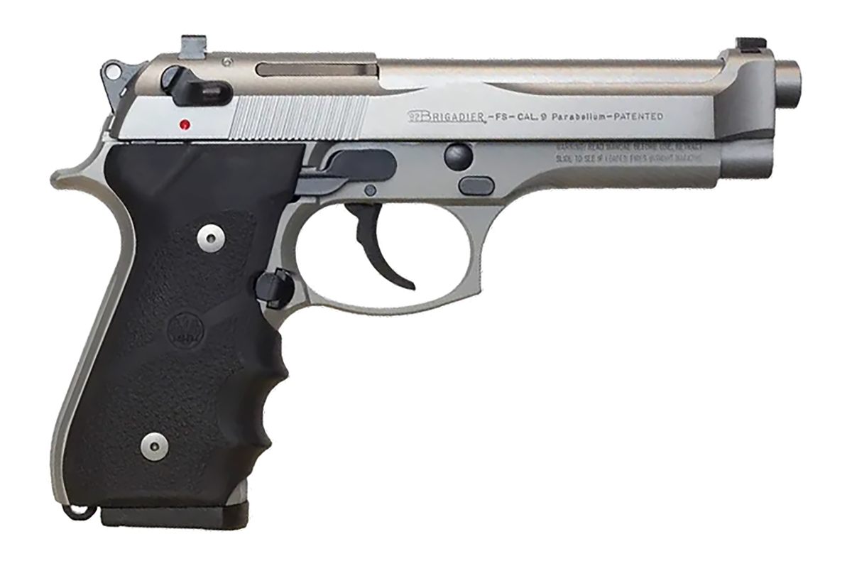 Beretta USA J92F560M 92FS Inox Full Size 9mm Luger 15+1 4.90in Satin Steel