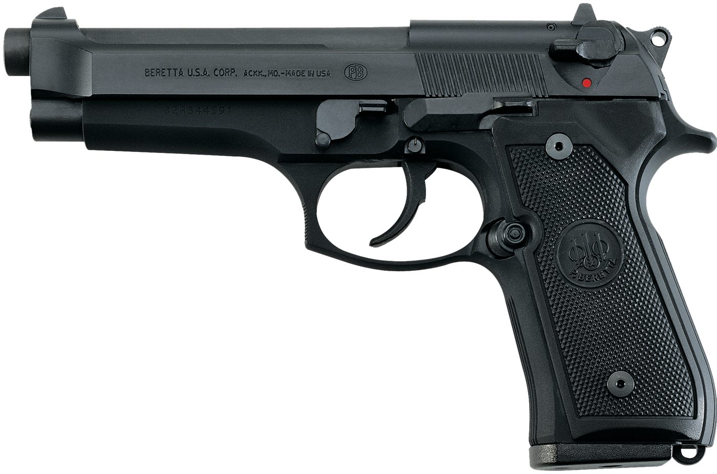 Beretta USA J92F300CA 92FS CA Compliant Full Size 9mm Luger 10+1 4.90in Bla