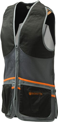 Beretta Men's Unisex Full Mesh Breathable Performance Competition Vest, Bla view 2