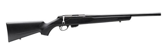 Tikka T1X Left Hand 17HMR 16in Threaded Blued/Black Synth