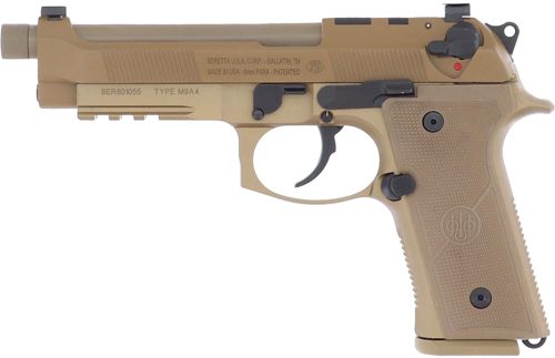 Beretta USA JS92M9A4G M9A4 9mm Luger 5.10in Threaded Barrel 10+1, Flat Dark view 5