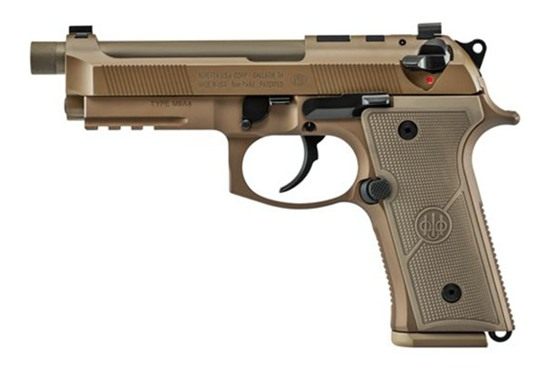 Beretta USA JS92QM9A4G M9A4 Centurion 9mm Luger 5.10in Barrel 10+1, Flat Da view 2