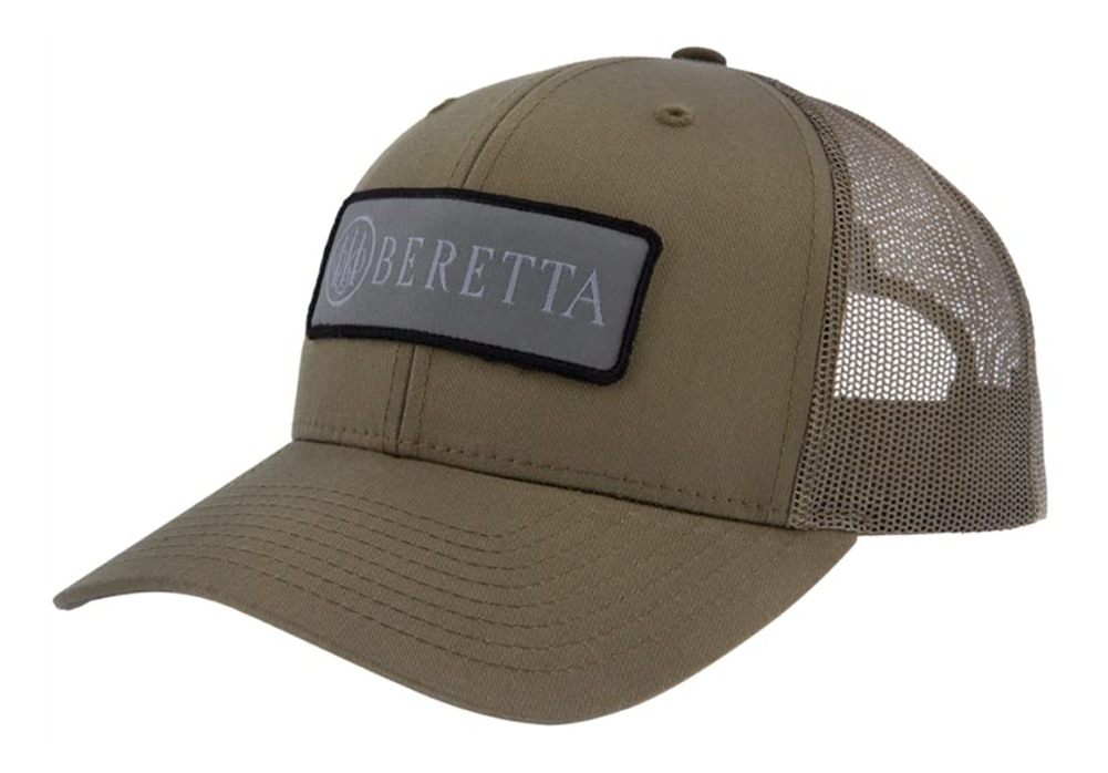 Beretta Men's SDY Trucker Hat - Casual Adjustable Snapback Mesh Back Pre-Cu