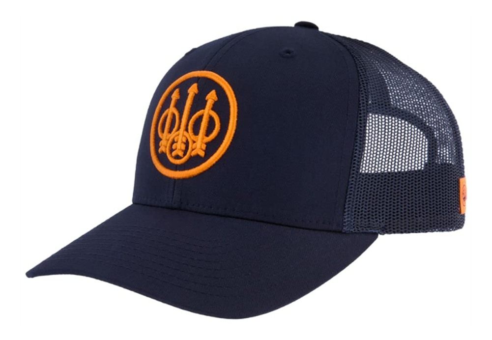 Beretta Men's Mesh Back Straightpull Trucker Hat, Navy, One Size Fits All