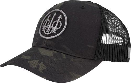 BERETTA CAP TRUCKER CIRCLE PATCH MESH BACK BLACK MULTICAM