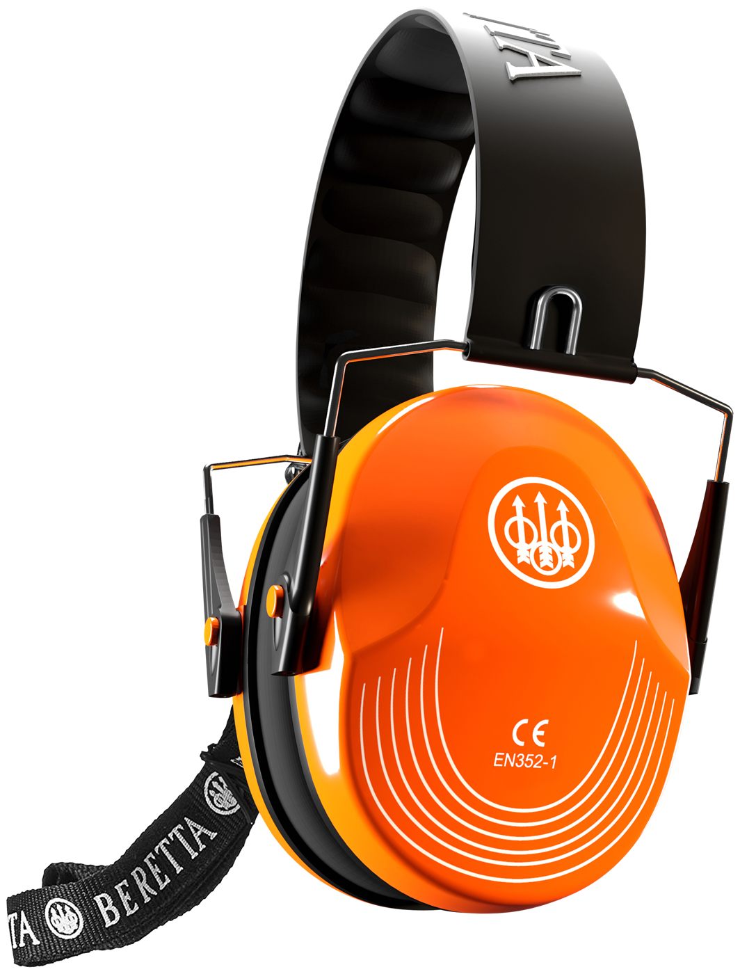 Beretta Safety Pro Earmuff, Orange Fluorescent, One Size