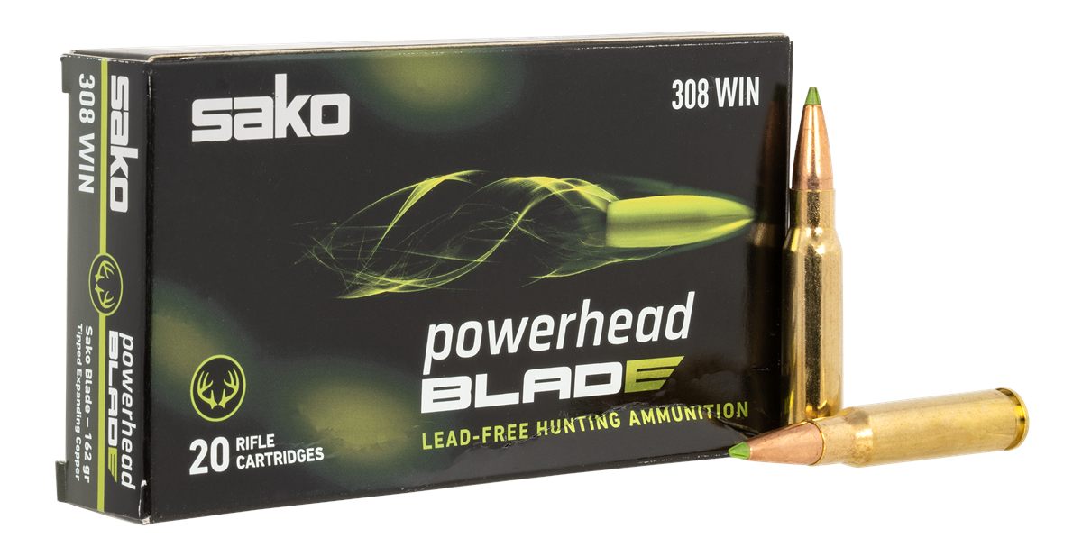 Sako (Tikka) PowerHead Blade 308 Win 162gr 20 Per Box/10 Case