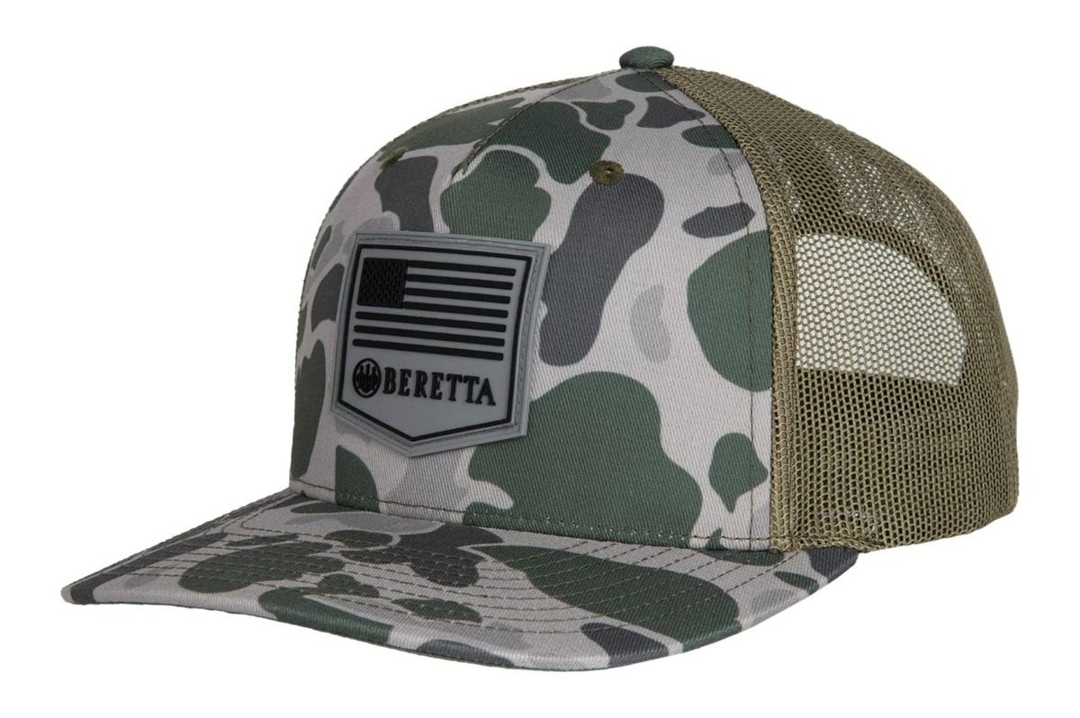 Beretta Men's PM Trucker Green Duck Camo Breathable Lightweight Outdoor Cas