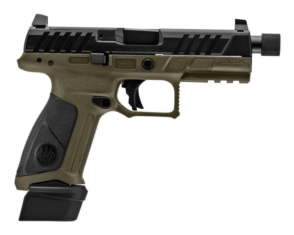 Beretta APX A1 Full Size Tactical Handgun 9mm Luger 21rd Magazines (3) 4.8i