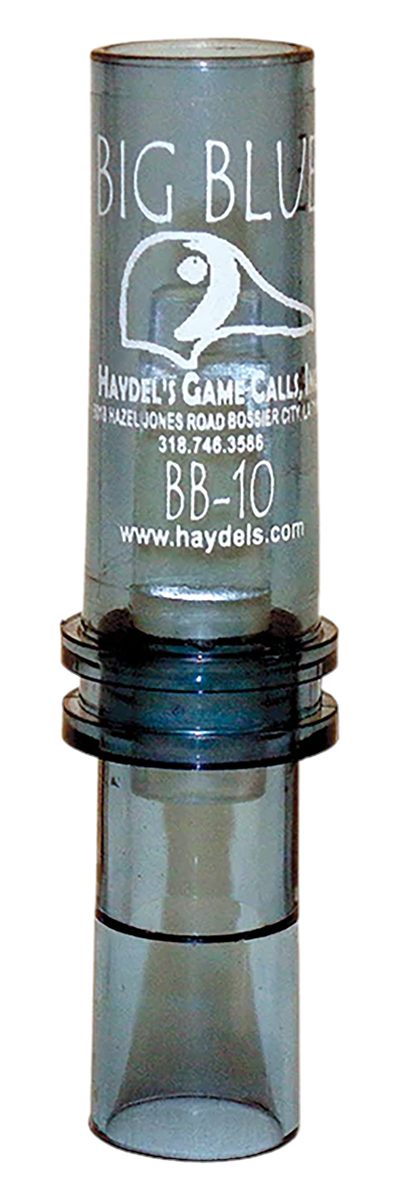 Haydel's Game Calls BB10 Big Blue Open Double Reed Teal Sounds Attracts Duc