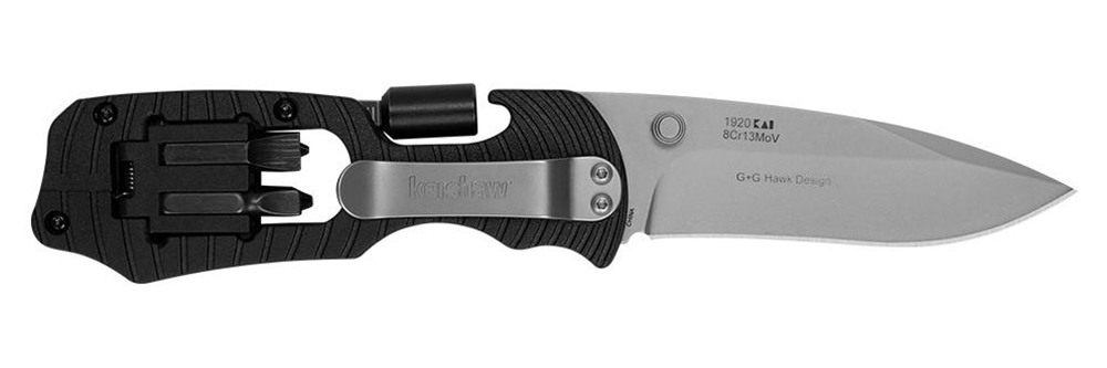 Kershaw Knives 1920 Select Fire Folding 8 Cr13 MoV SS 7.60in Long Plain Bla view 2