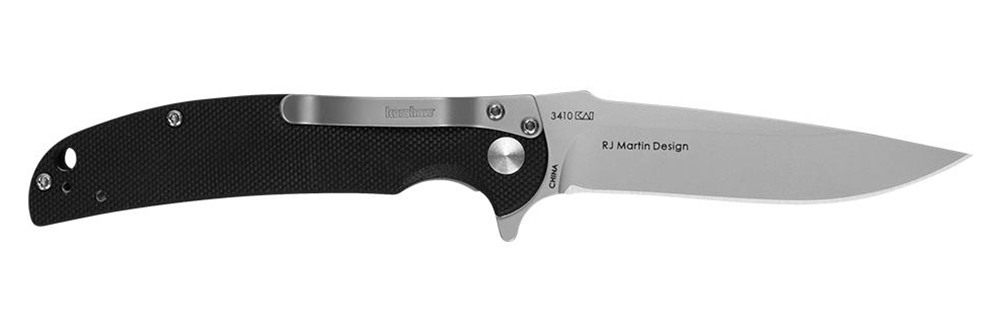Kershaw Chill Pocketknife, 3.1in 8 Cr13 MoV Stainless Steel Drop Point Blad view 4