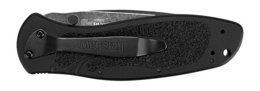 Kershaw Blur Blackwash Folding Knife (1670BW); 3.4 14C28N Steel Blade; Anod view 4