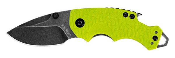 Kershaw Shuffle 2.4in Blackwash Lime