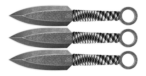 Kershaw Ion Throwing Knife Set (1747BWX); Three Full Tang 4.5 In. High-Perf view 2