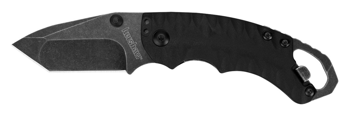 Kershaw 8750TBLKBW Shuffle II 2.60in Folding American Tanto Plain Black Oxi