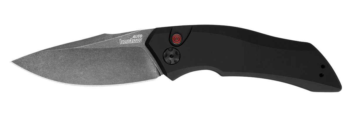 Kershaw 7500BLK Launch 4 1.90in Folding Spear Point Plain Black DLC CPM 154