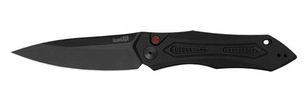 Kershaw 7800BLK Launch 6 3.75in Folding Drop Point Plain Black DLC CPM 154 view 2