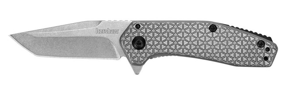 Kershaw Cathode Folding Knife 2-1/4in American Tanto Blade Silver view 2